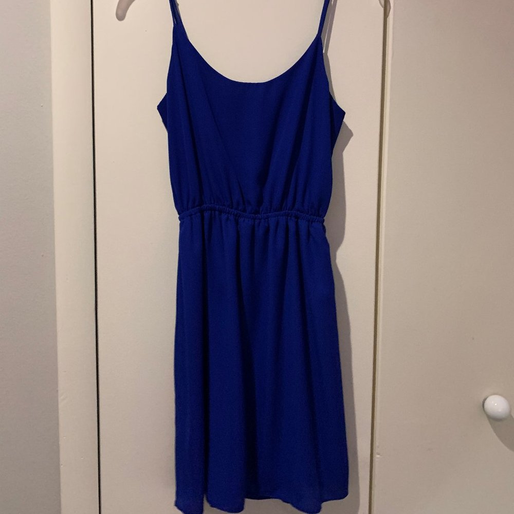 royal blue sun dress